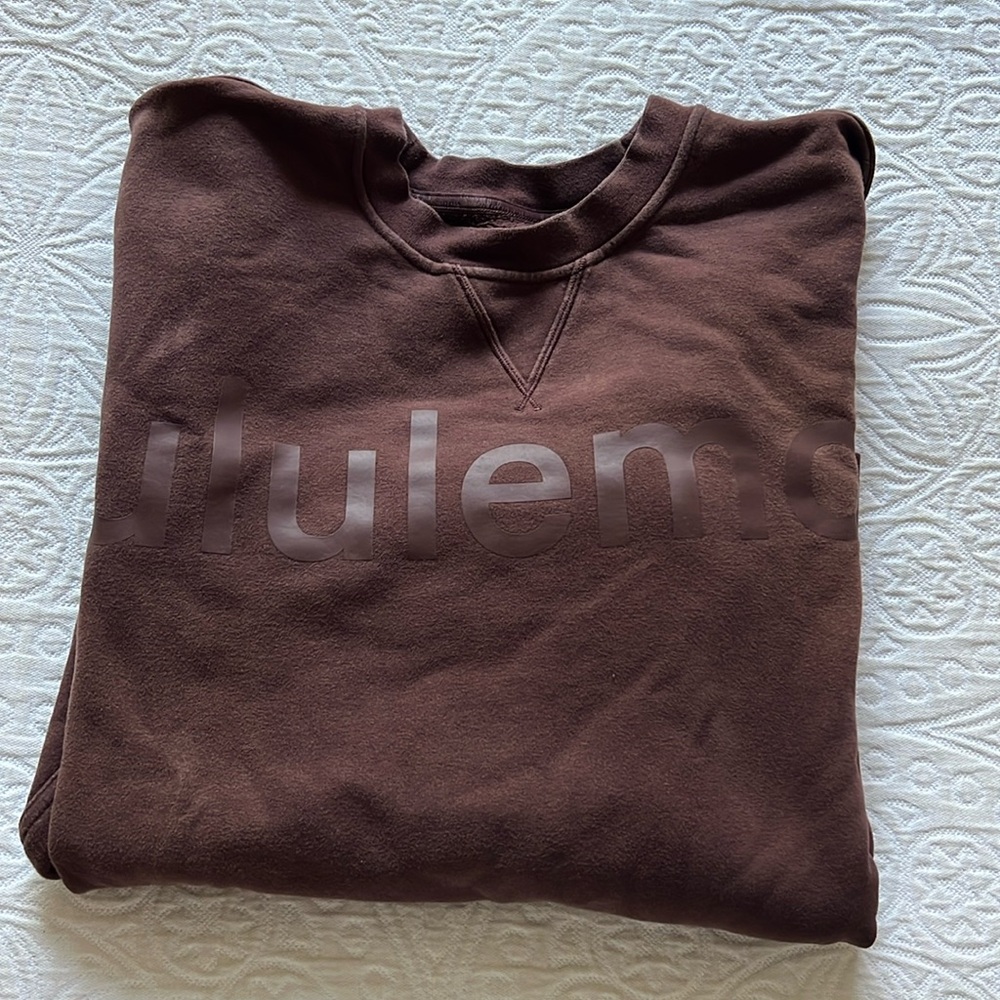 Used brown lululemon sweatshirt
